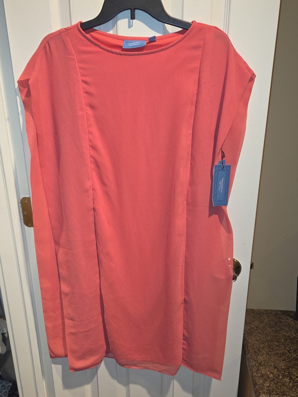 Simply Vera Vera Wang Coral Shift Dress
